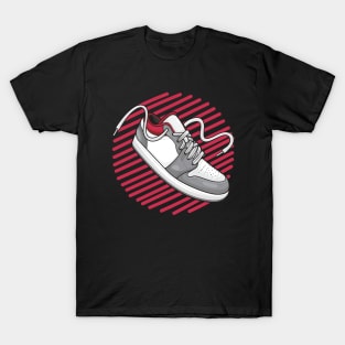 AJ 1 Grey Red Sneaker T-Shirt